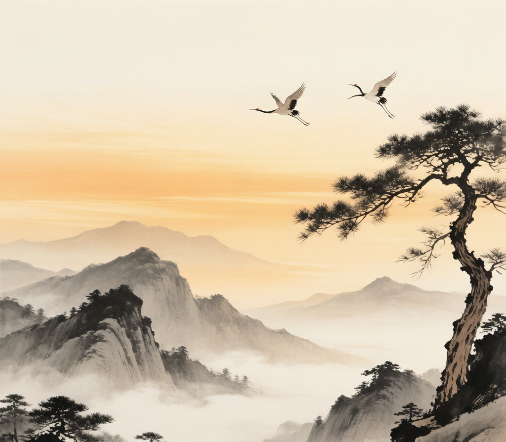 东方意境山水画装饰